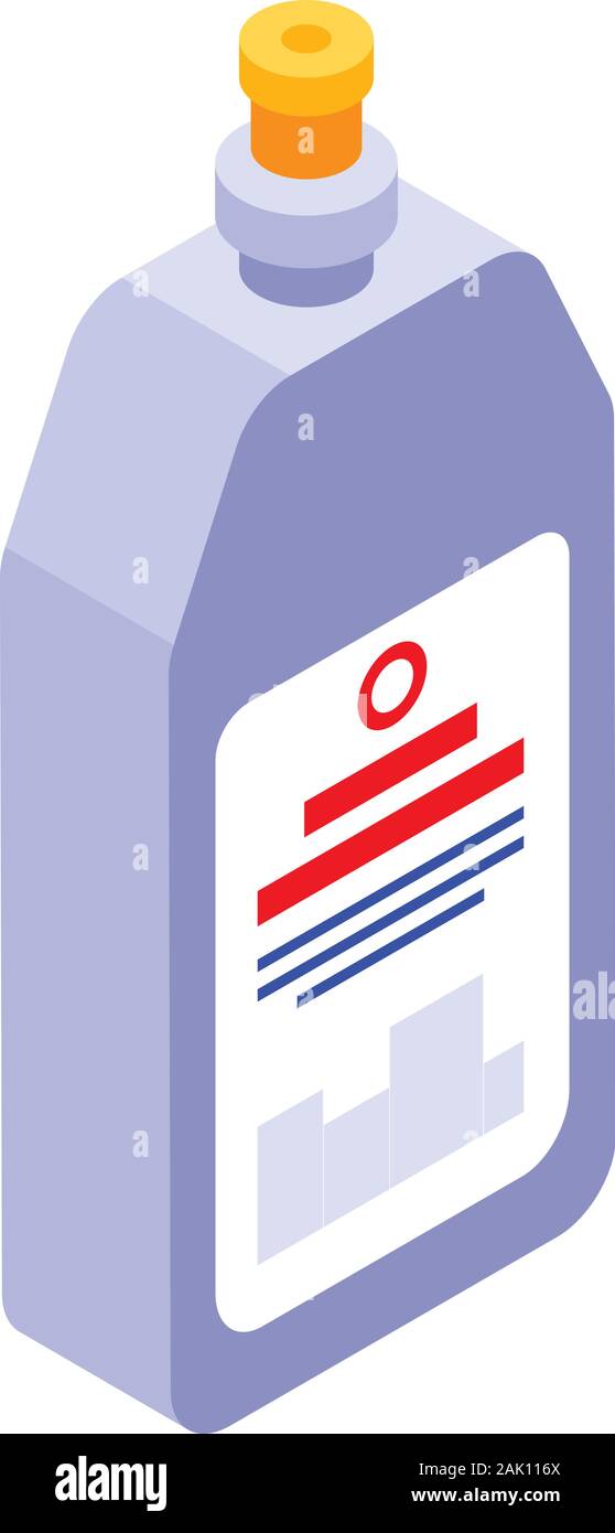 Gel cleaner icon, isometric style Stock Vector