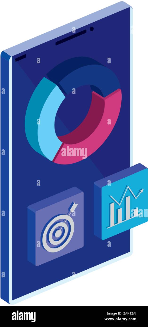 smartphone with infographic and app menu Stock Vector Image & Art - Alamy