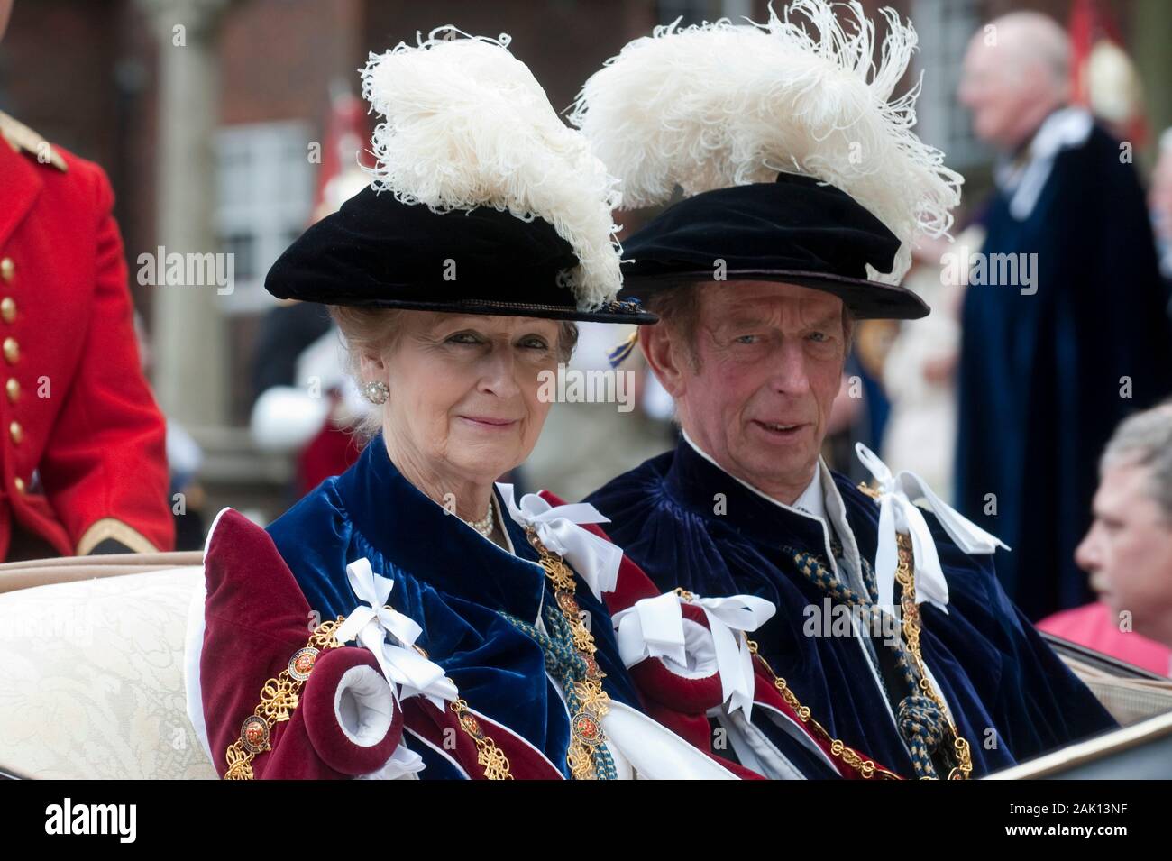 Princess Alexandra and the Duke of Kent join other members of the Royal family attending the