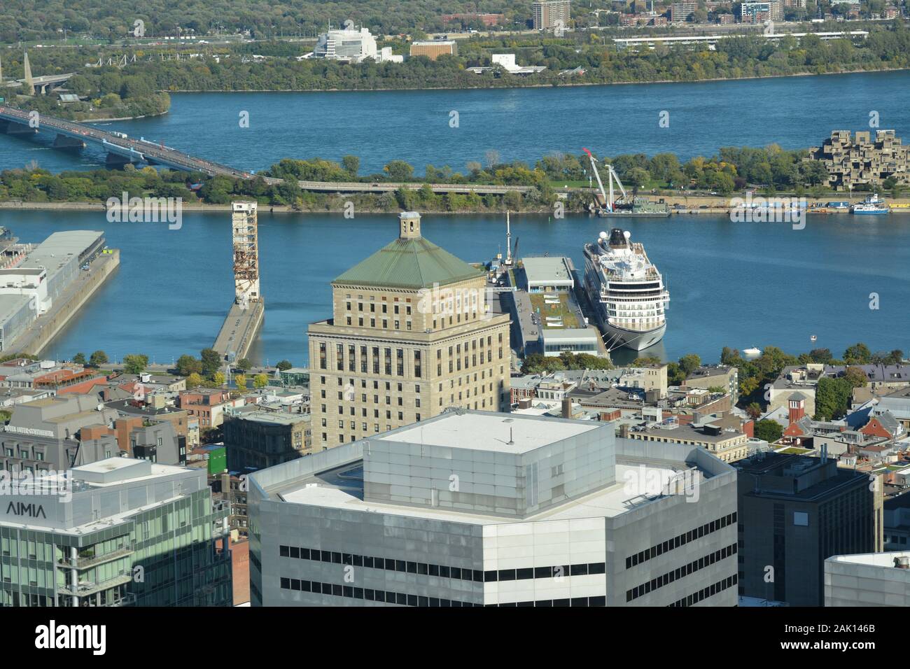 View of Montreal as seen from the Observatoire Place Ville Marie