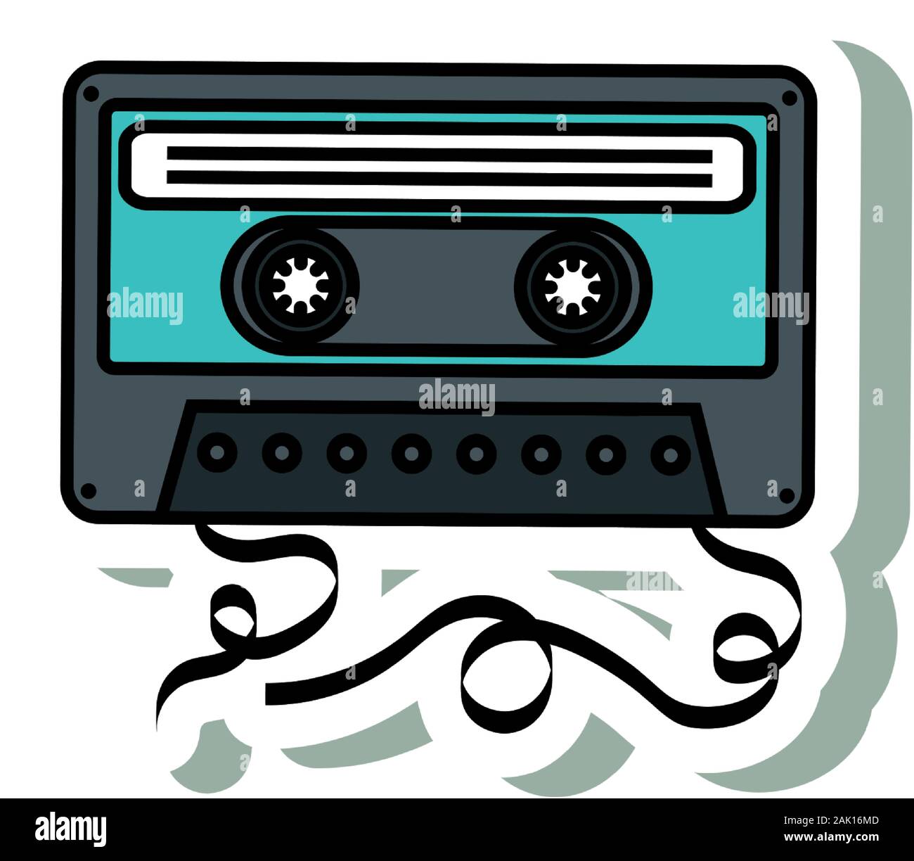 cassette music pop art style icon Stock Vector Image & Art - Alamy