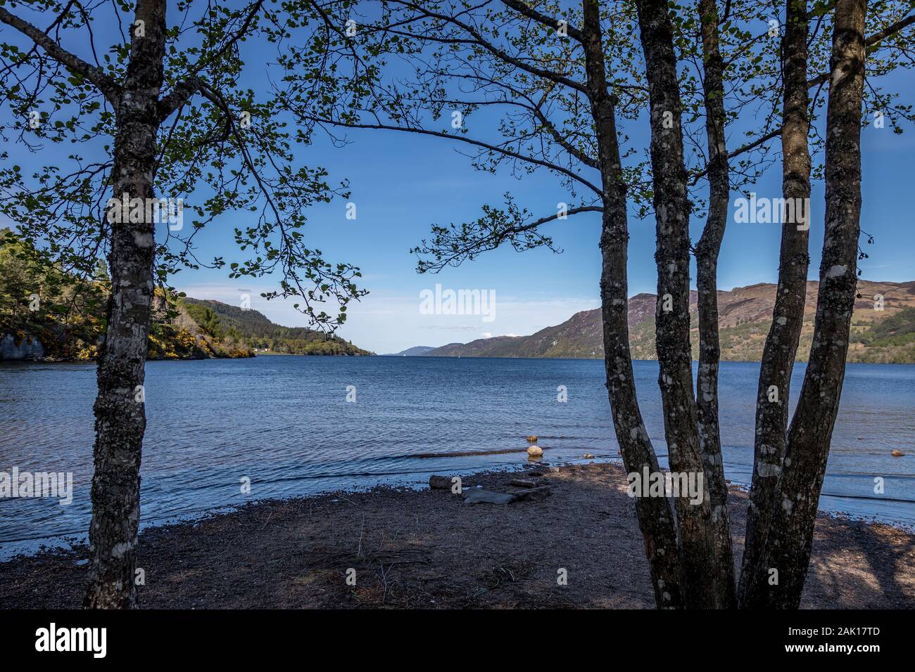 View fom Fort Augustus of Loch Ness, Highlands, Scotland, UK - May 12th 2019 Stock Photo