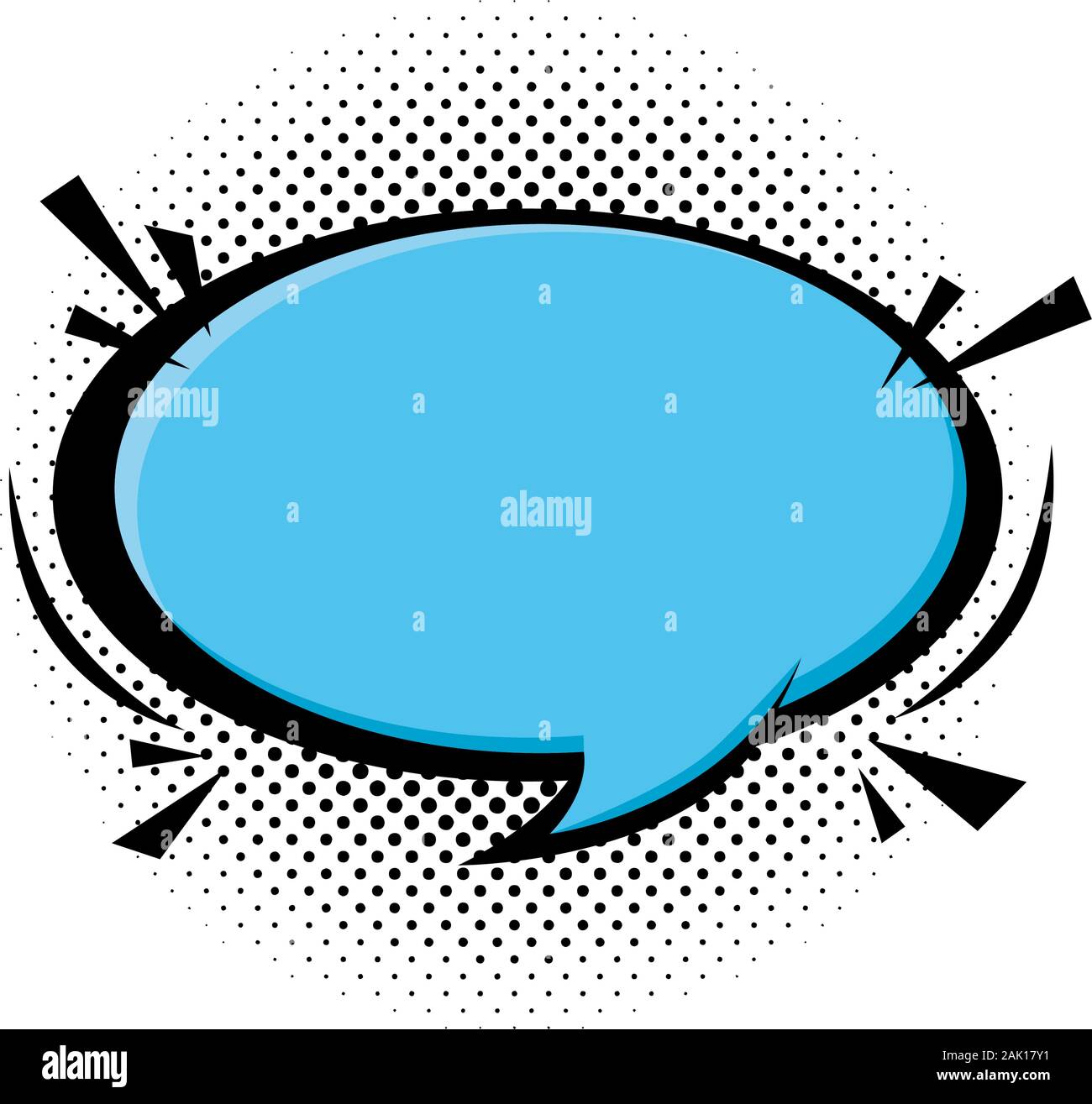 speech bubble blue color pop art style Stock Vector Image & Art - Alamy