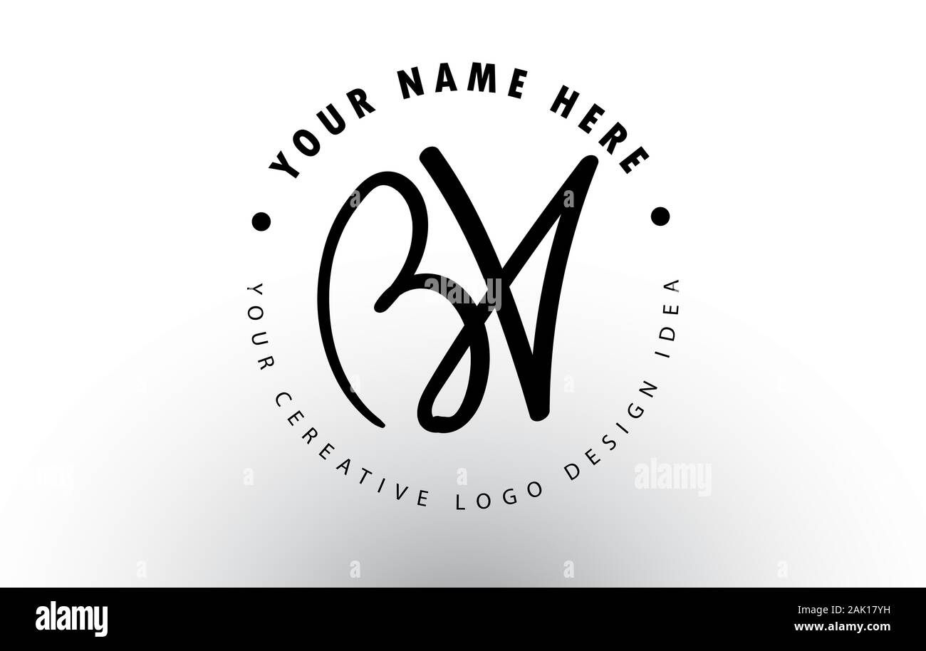 Bv letter initial with lion royal logo template. Initial handwriting logo  design beautyful designhandwritten logo for fashion | CanStock