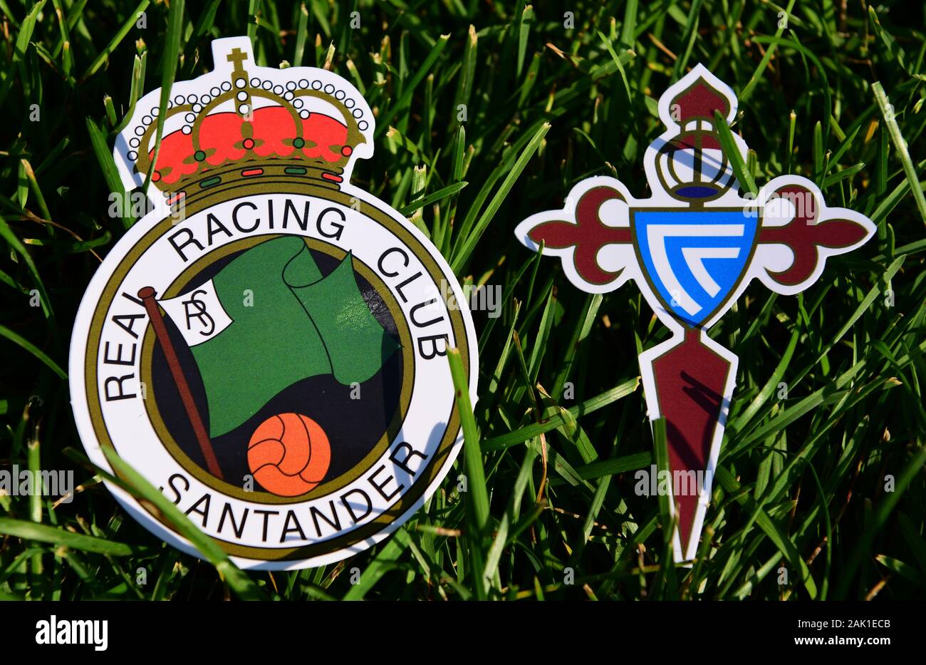 September 6 2019 Madrid Spain Emblems Of Spanish Football