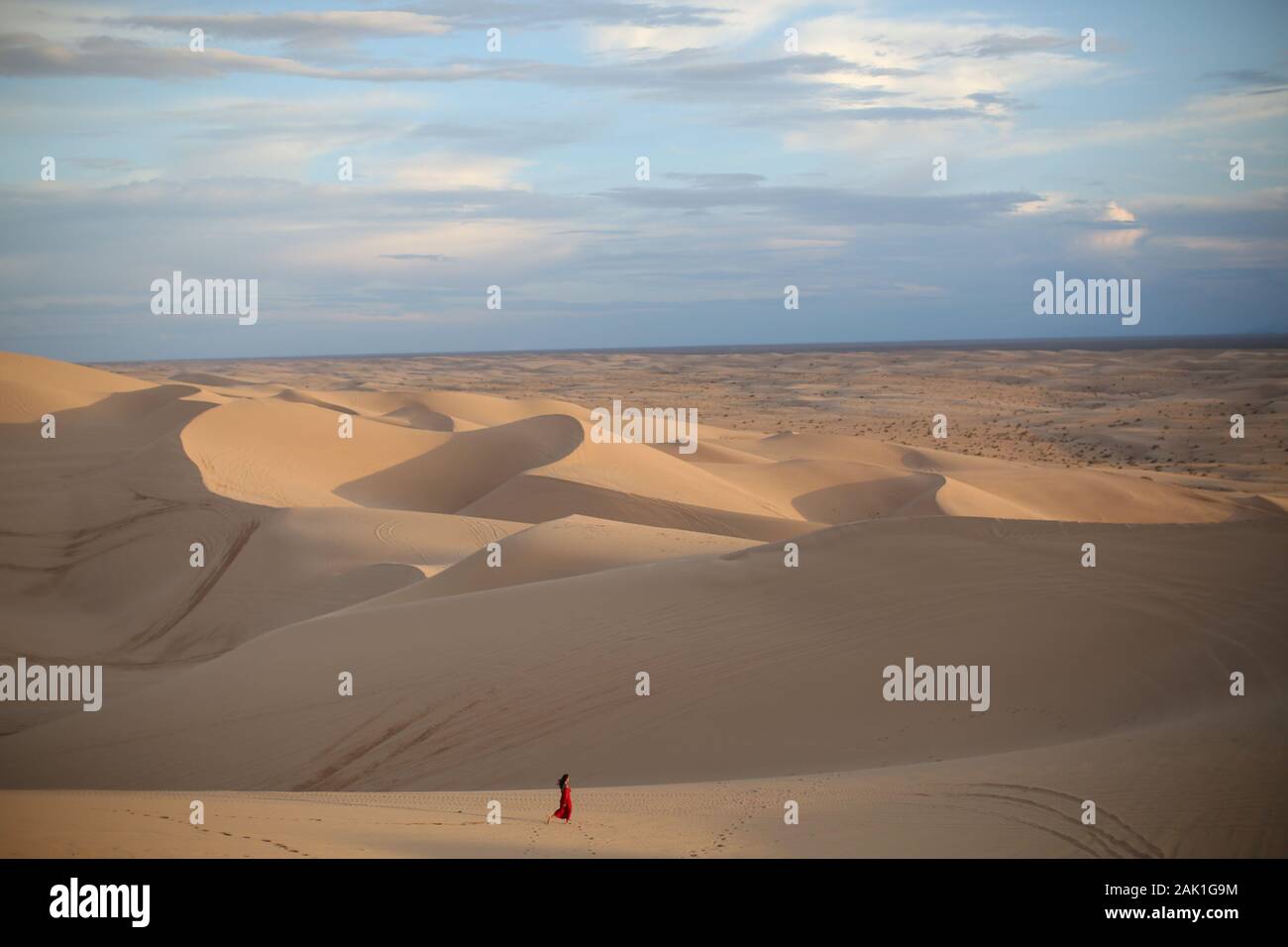 Glamis sand dunes photoshoot california Stock Photo