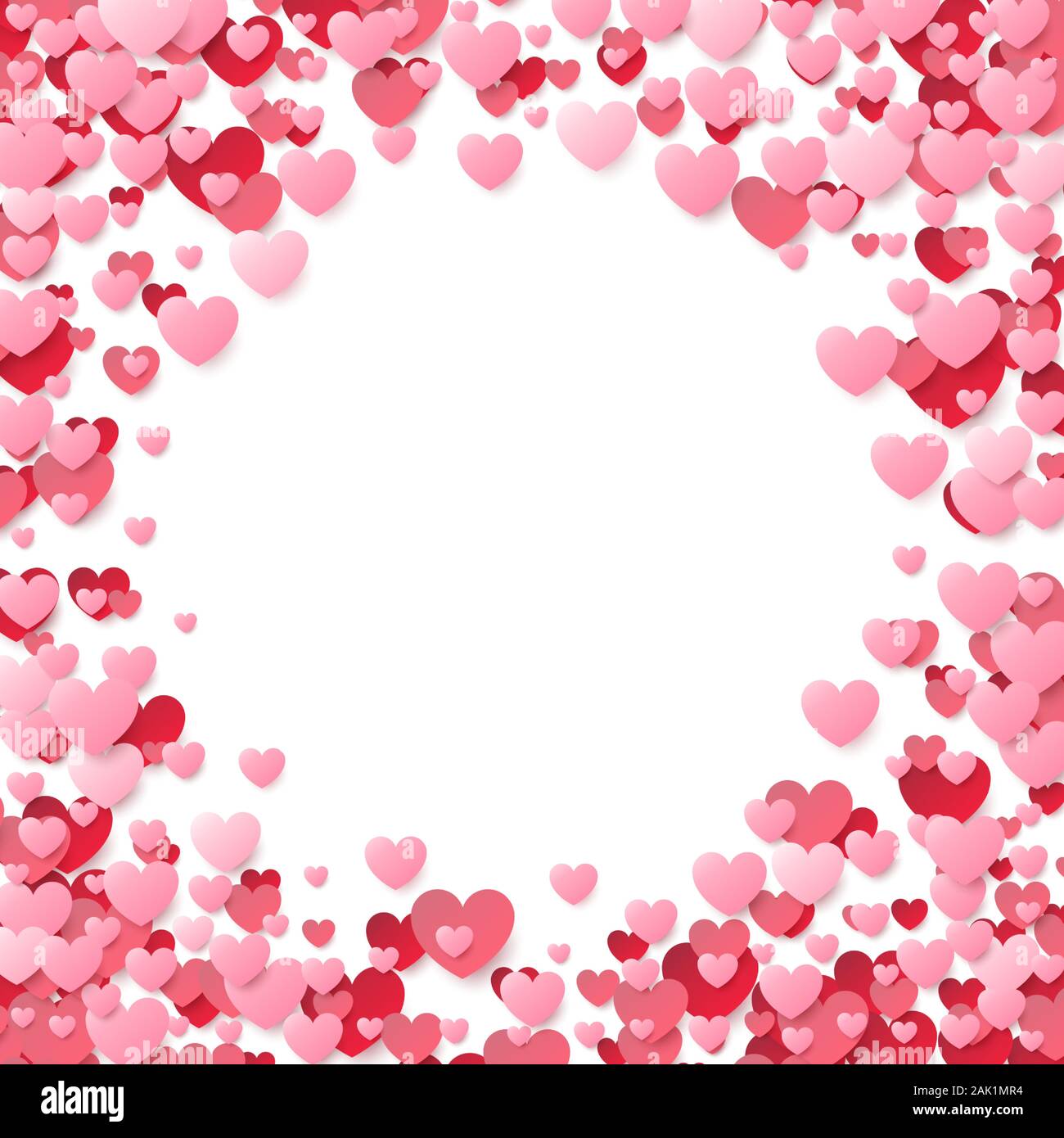 Pink hearts background hi-res stock photography and images - Alamy