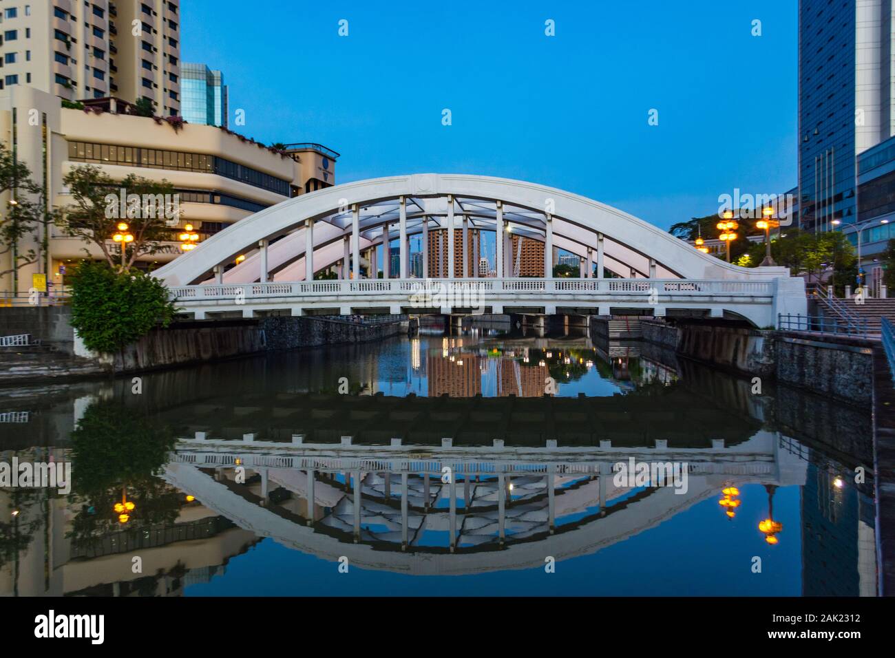 Elgin Bridge, Singapore Stock Photo