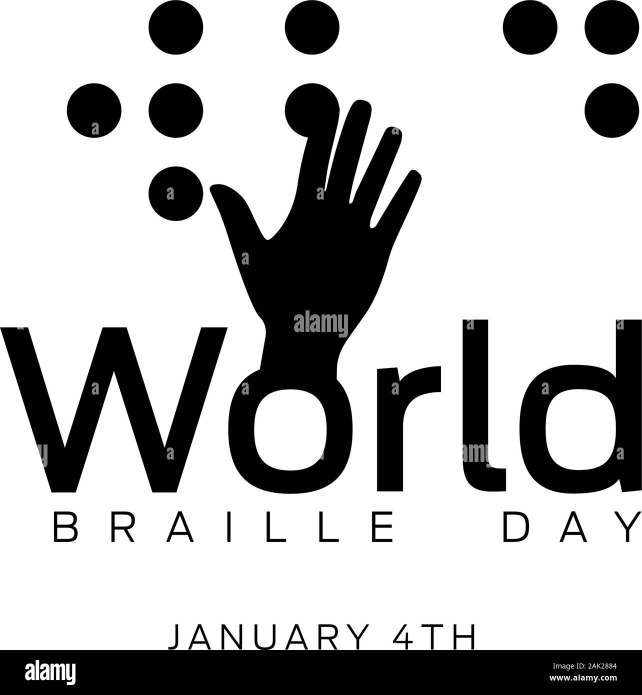 Braille alphabet poster Black and White Stock Photos & Images - Alamy