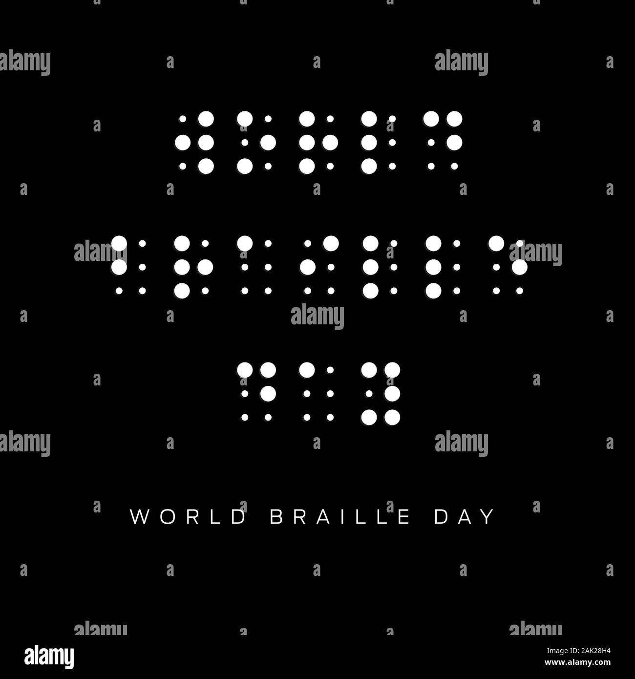Braille alphabet poster Black and White Stock Photos & Images - Alamy