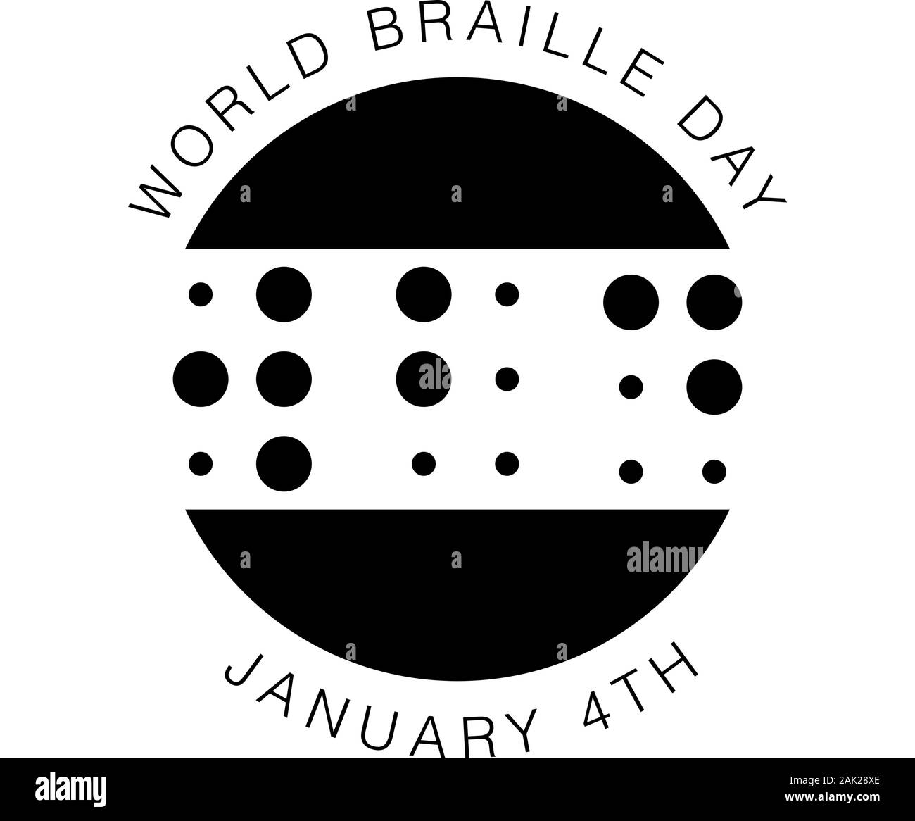 Design For Annual Celebration Of World Braille Day January 4 Stock Vector Image Art Alamy<script async src=