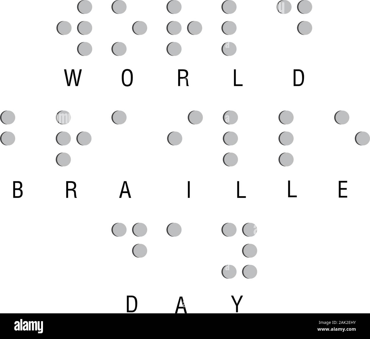 Braille alphabet poster Black and White Stock Photos & Images - Alamy