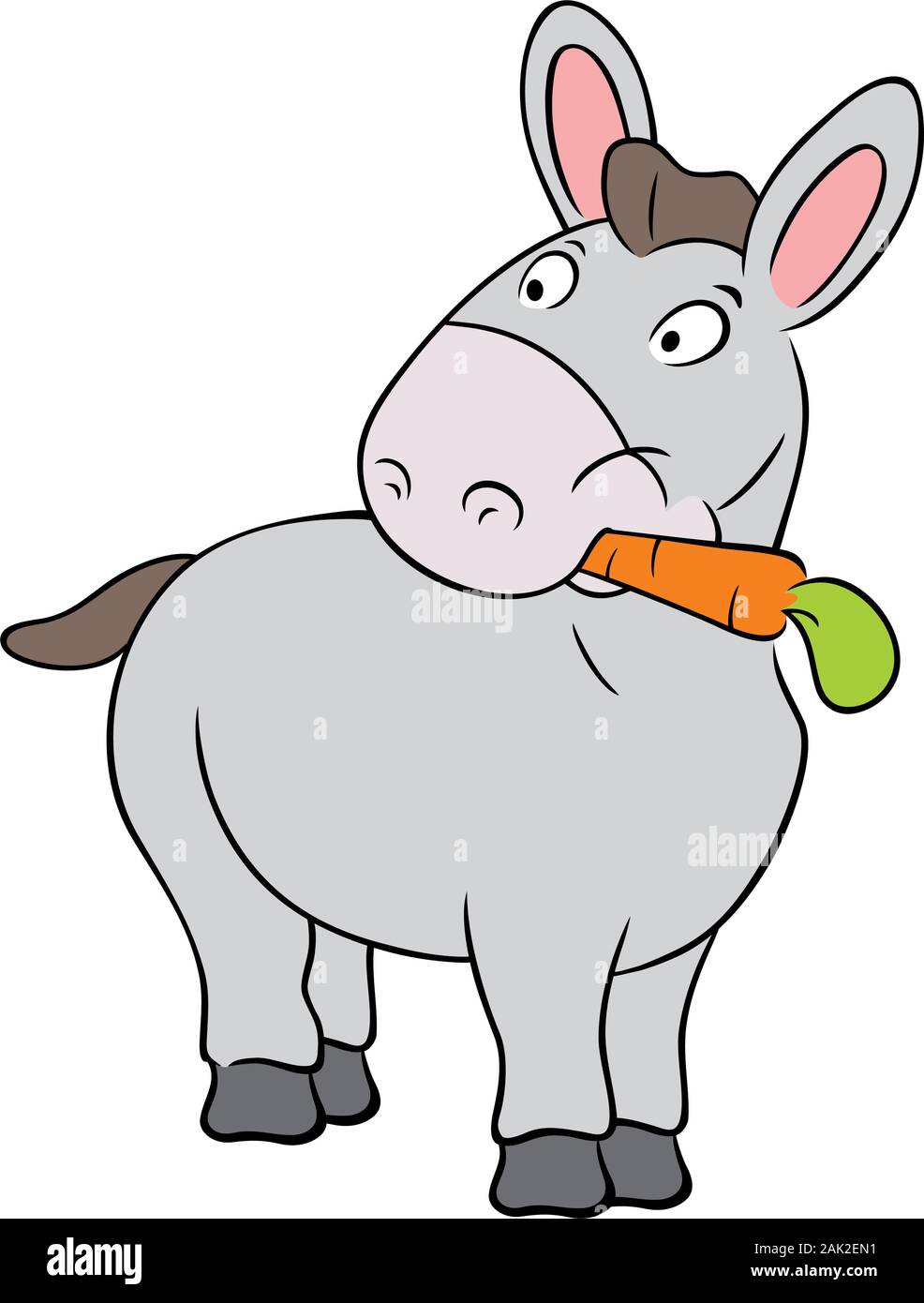 Cute donkey Stock Vector