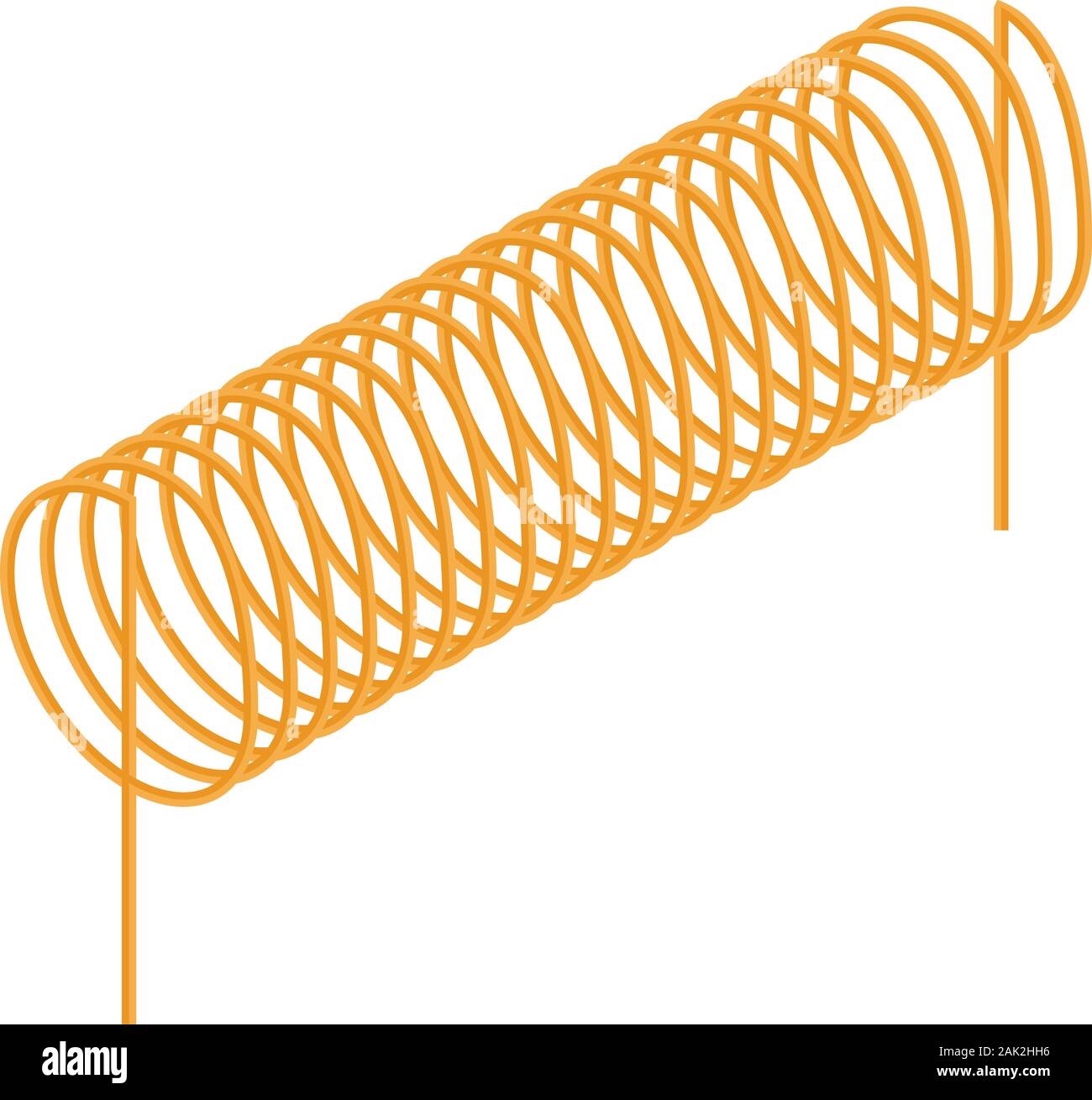 Machine coil icon, isometric style Stock Vector