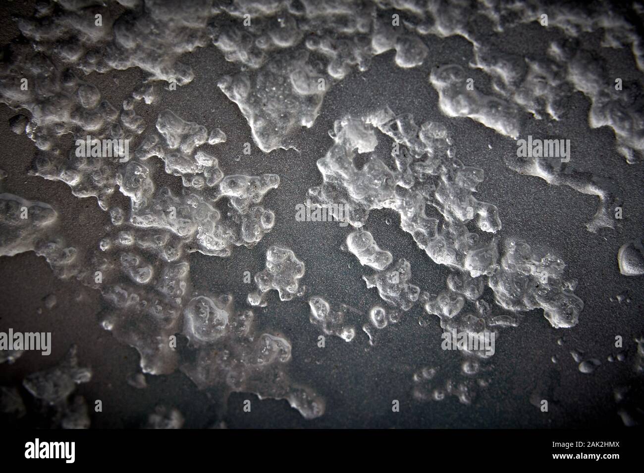 metal, texture of ice, shiny glowing gray texture of frozen metal Stock