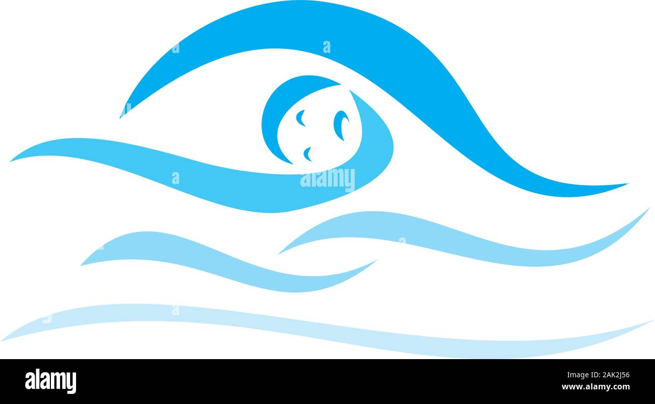 Swimming sign Stock Vector
