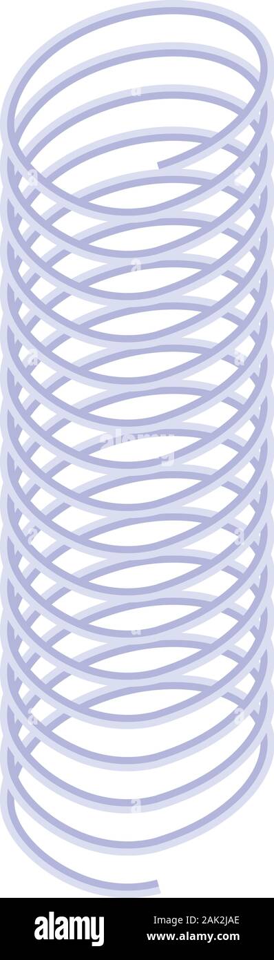 Coil icon, isometric style Stock Vector