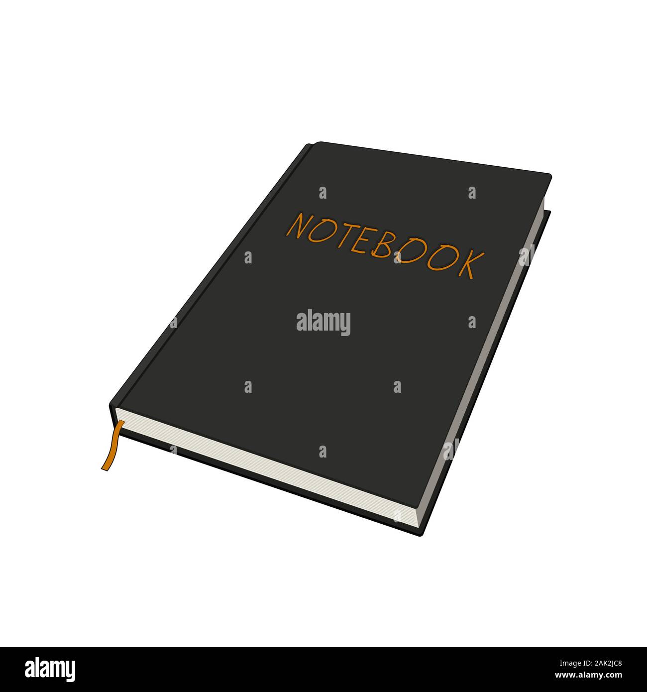 Notebook for notes and reminders. School organizer for schedule time