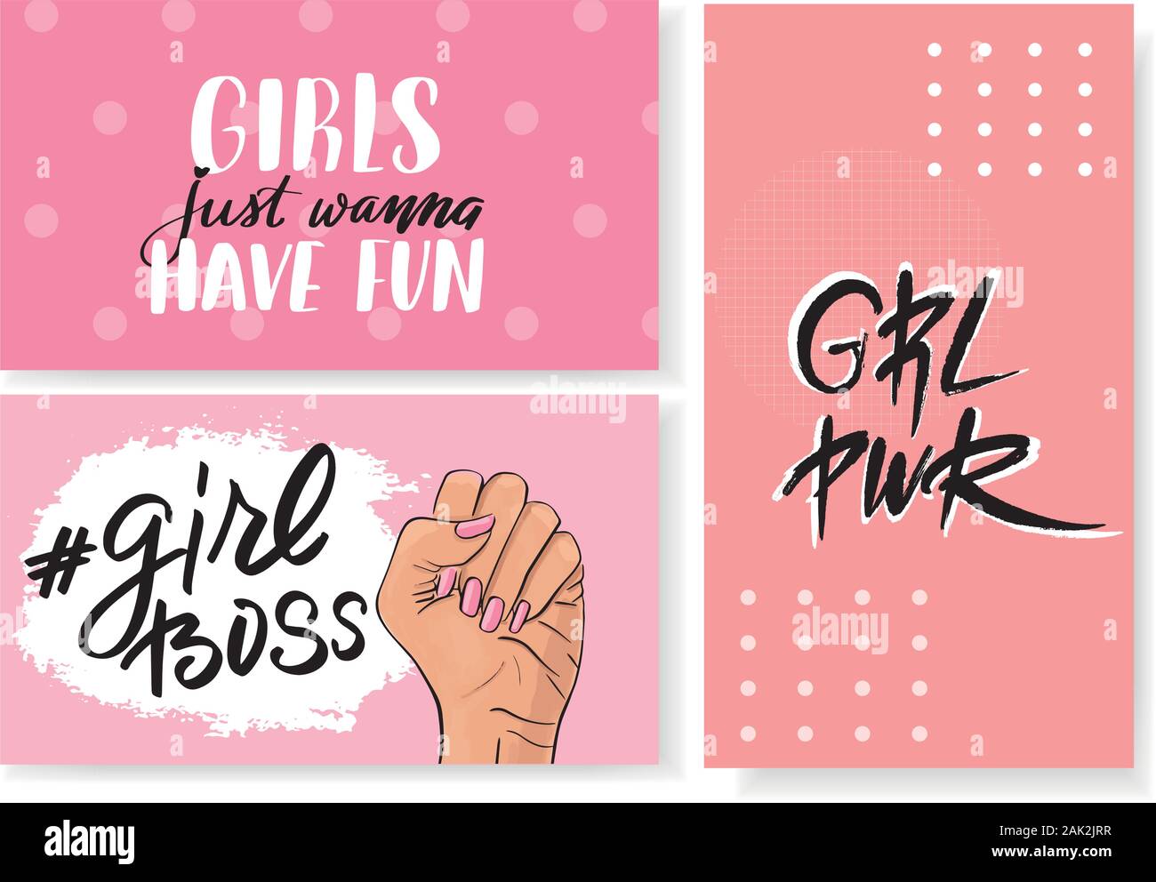 Vector stock illustration templates with lettering design Stock Vector