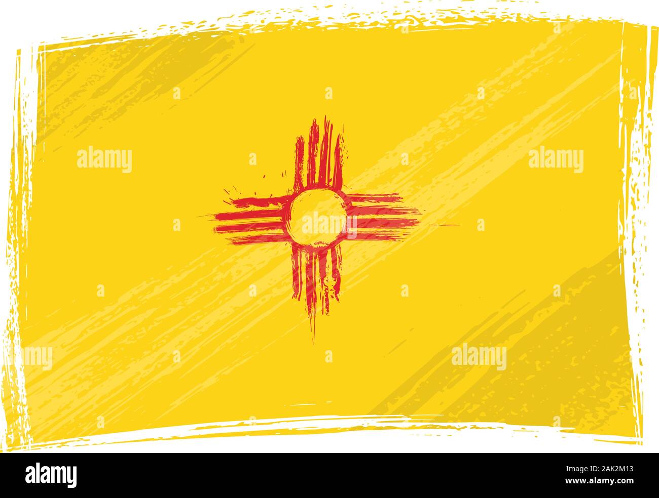Grunge New Mexico flag Stock Vector Image &amp; Art - Alamy