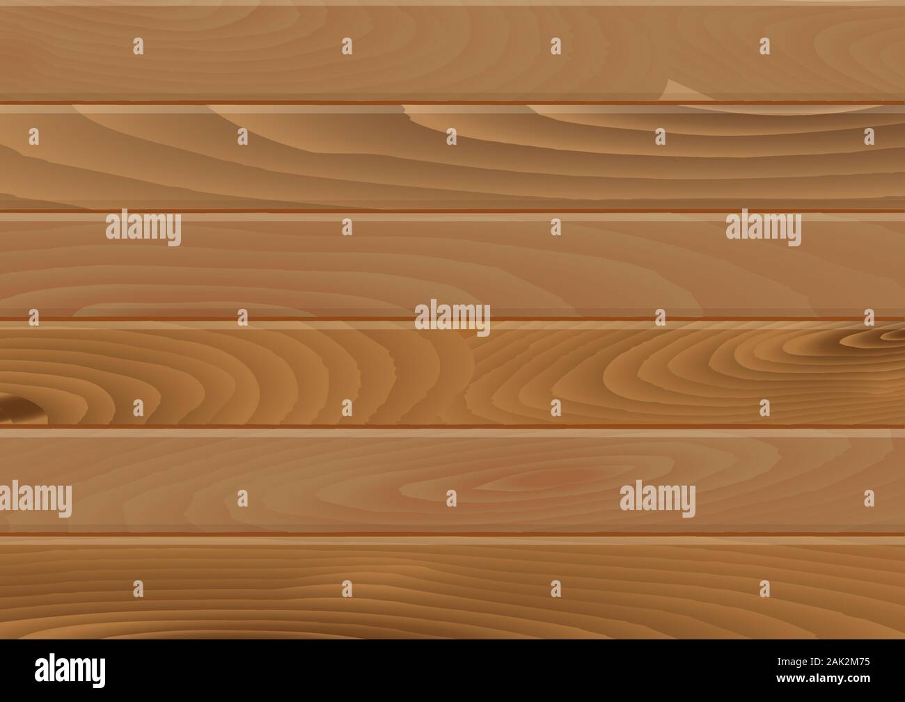Wooden planks texture Background in horizontal format in flat style - Vector Illustration Stock Vector