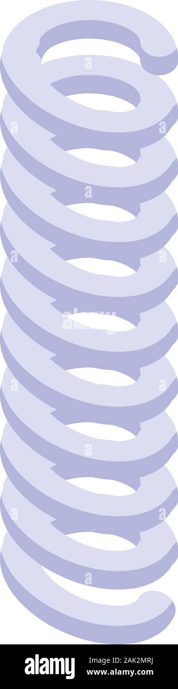 Motor coil icon, isometric style Stock Vector