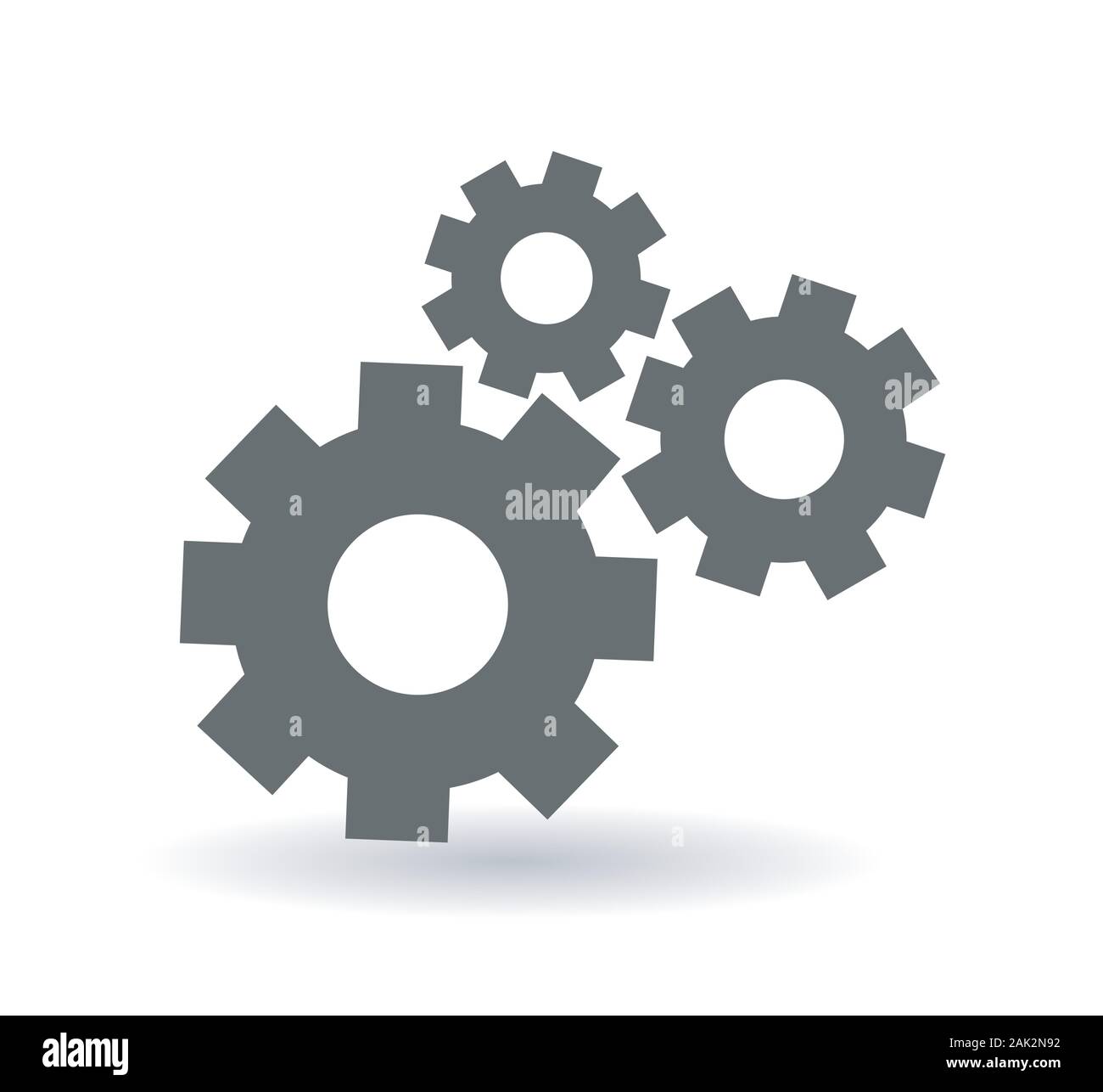 gears icon vector illustration Stock Vector