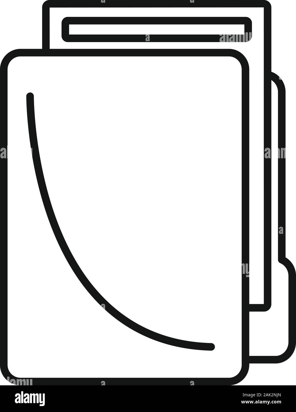 Lease folder icon. Outline lease folder vector icon for web design ...
