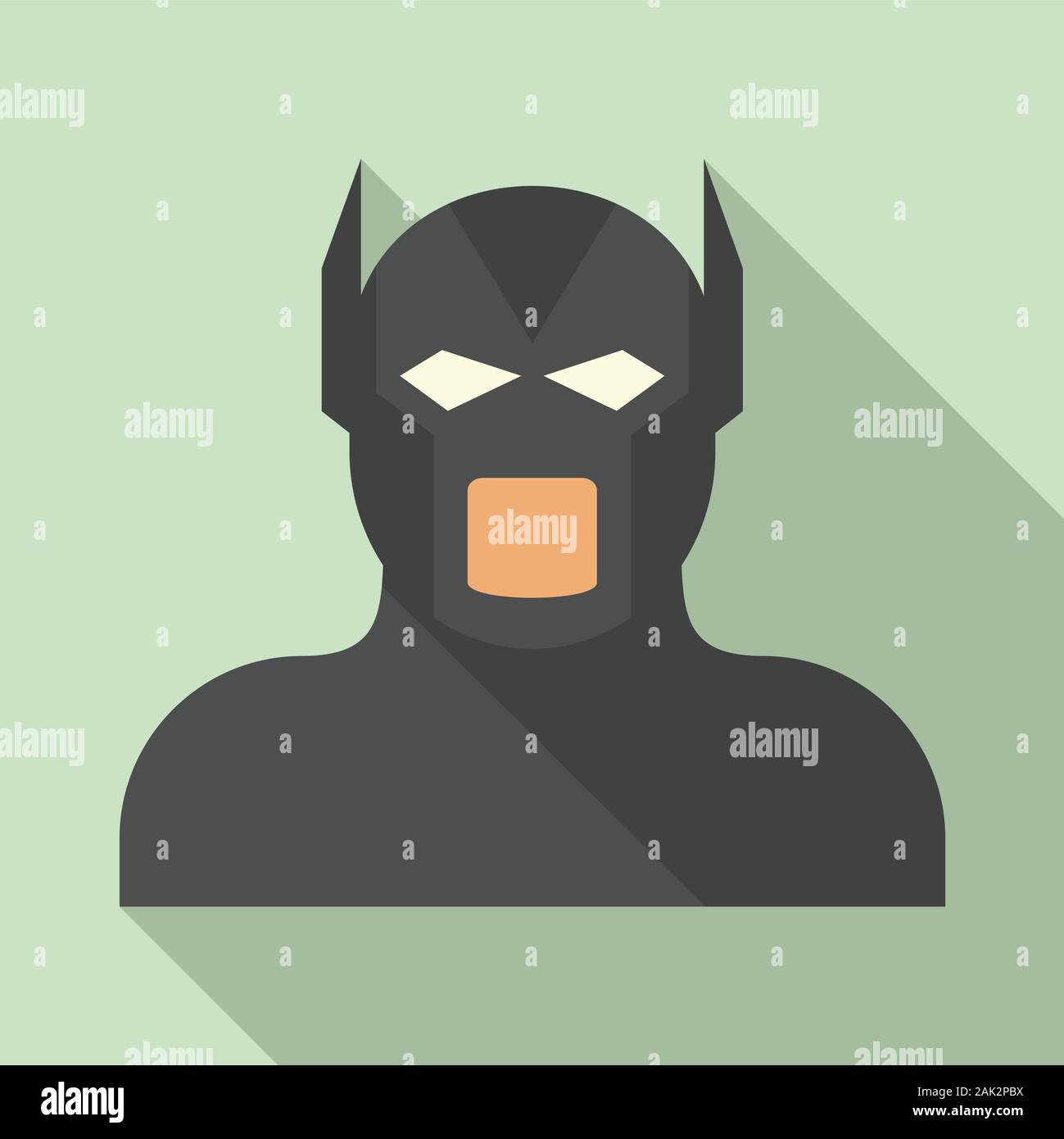 Movie superhero icon. Flat illustration of movie superhero vector icon for web design Stock Vector