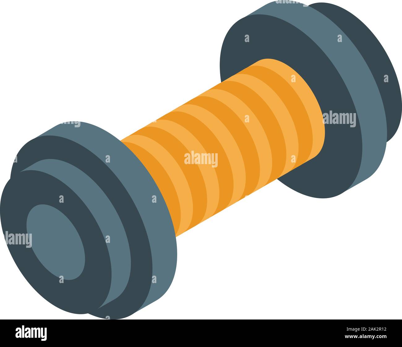 Elastic coil icon, isometric style Stock Vector