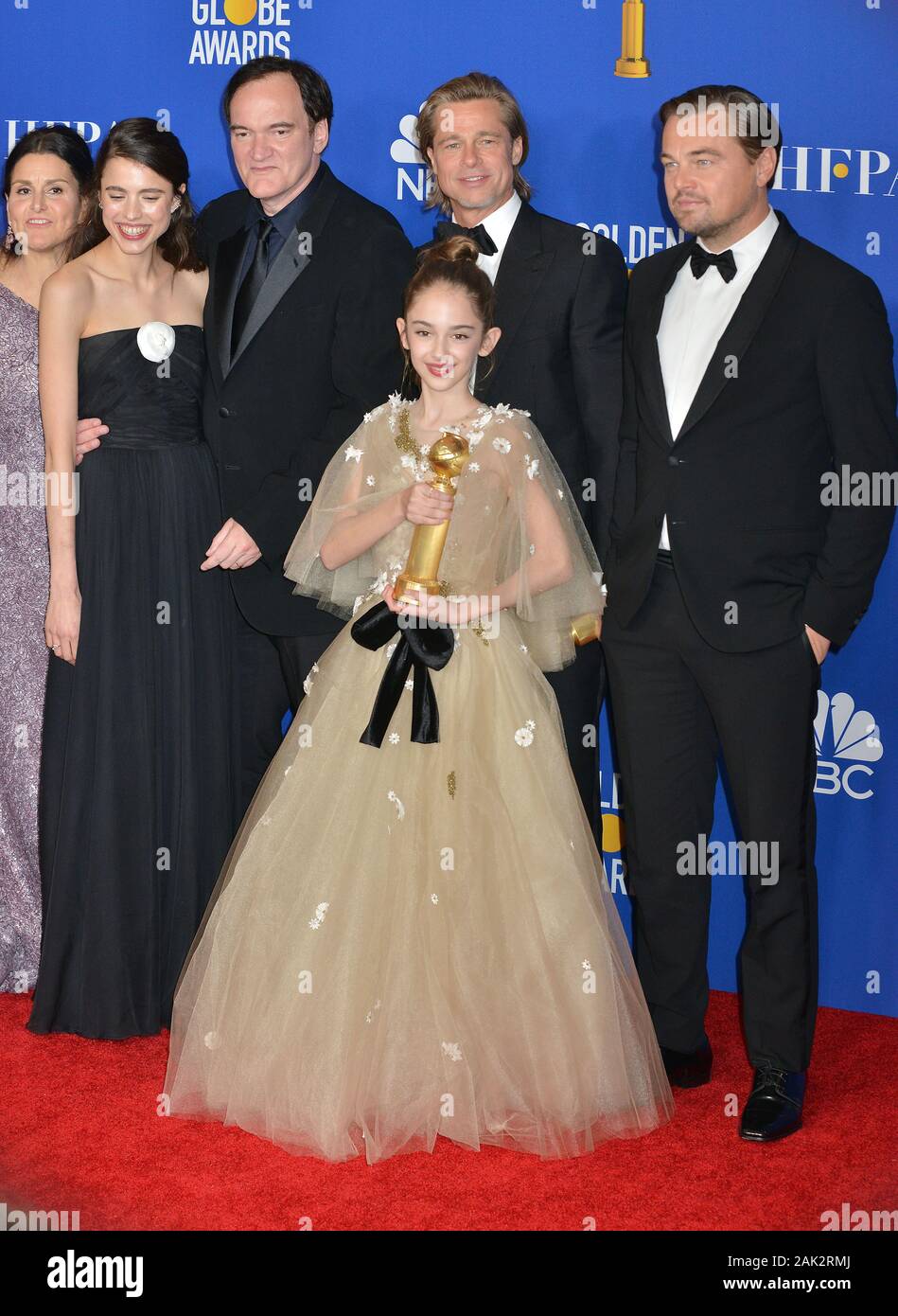 Los Angeles, USA. 06th Jan, 2020. Margaret Qualley, Quentin Tarantino