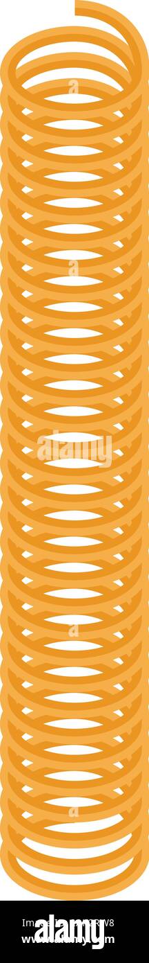 Absorber coil icon, isometric style Stock Vector