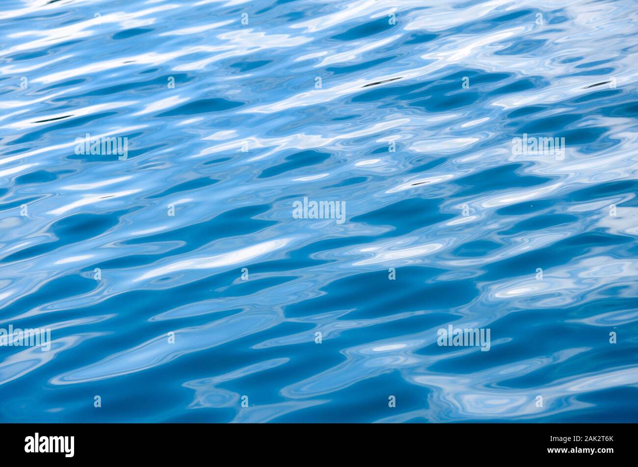 Ripples in the boating lake, South Marine Park, South Shields Stock Photo