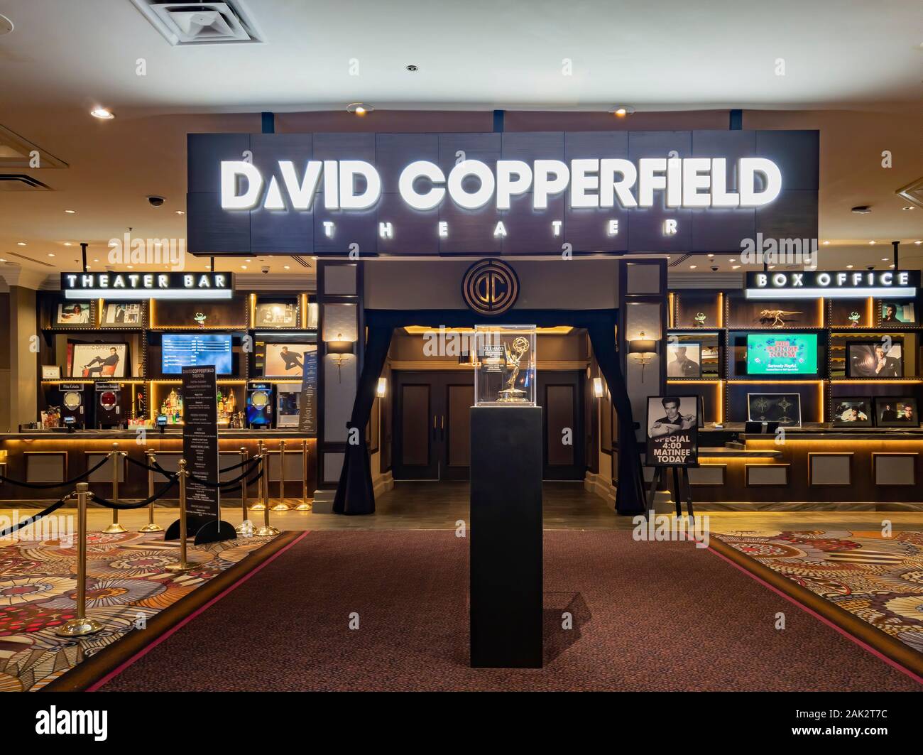 Las Vegas, DEC 28 David Copperfield Theater of the famous MGM Grand on DEC 28, 2019 at Las