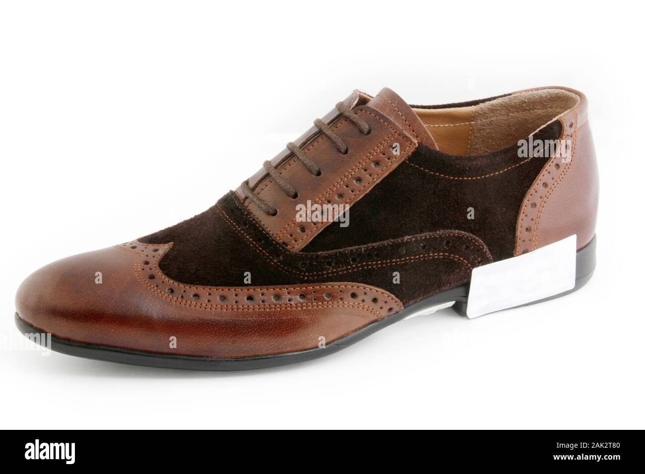 leather men's shoes Stock Photo