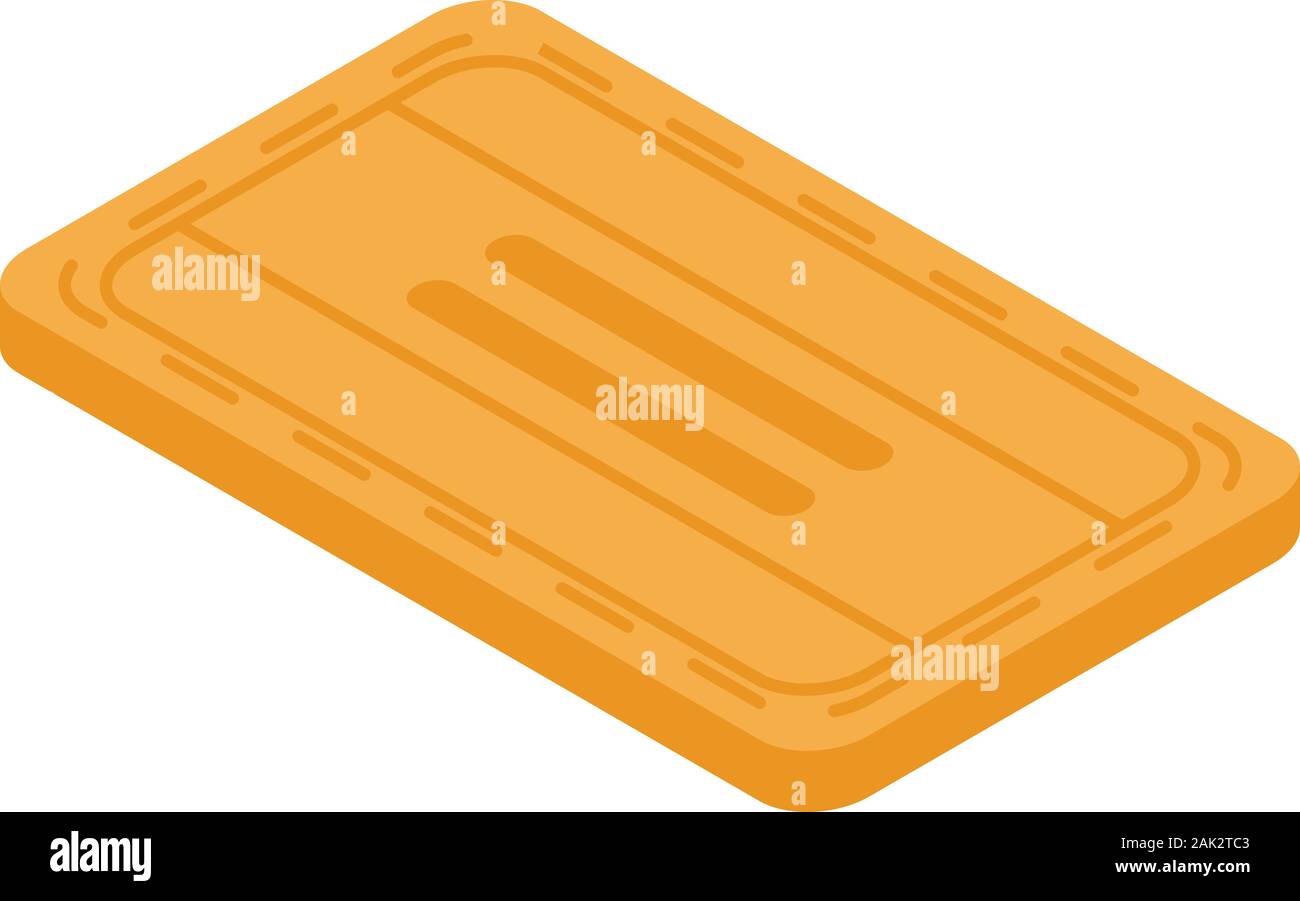 Tasty biscuit icon, isometric style Stock Vector