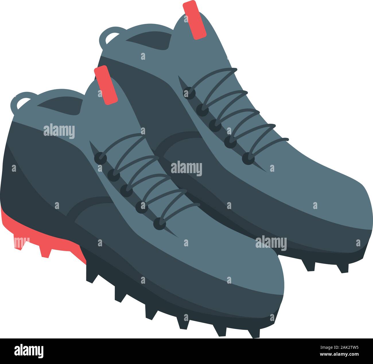 Soccer boots icon, isometric style Stock Vector