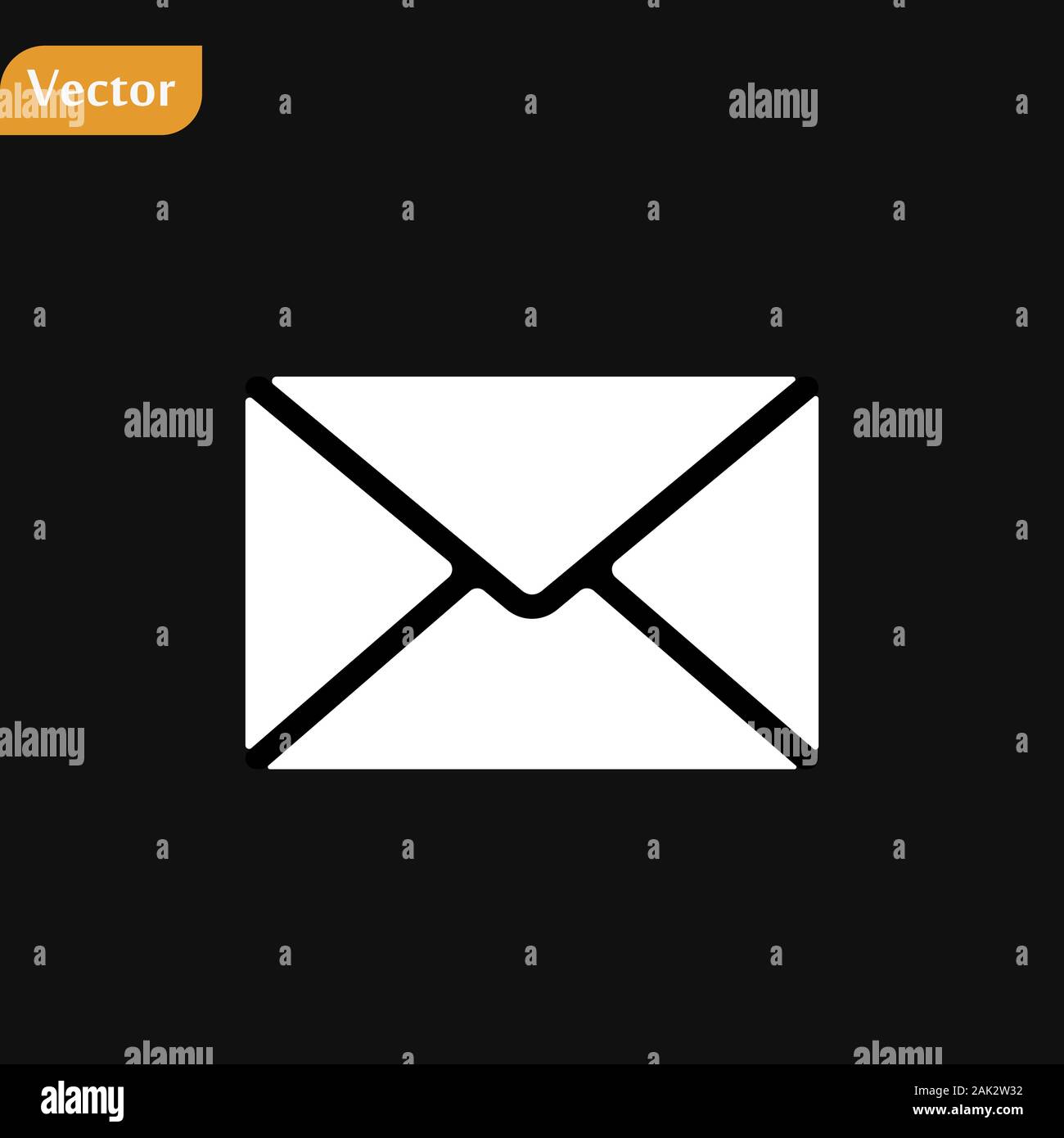 Email icon vector e mail icon envelope illustration message mail 