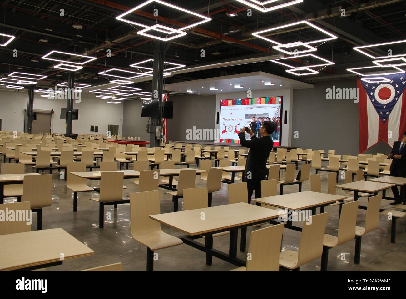 Dayton. 6th Jan, 2020. Photo taken on Jan. 6, 2020 shows the cafeteria