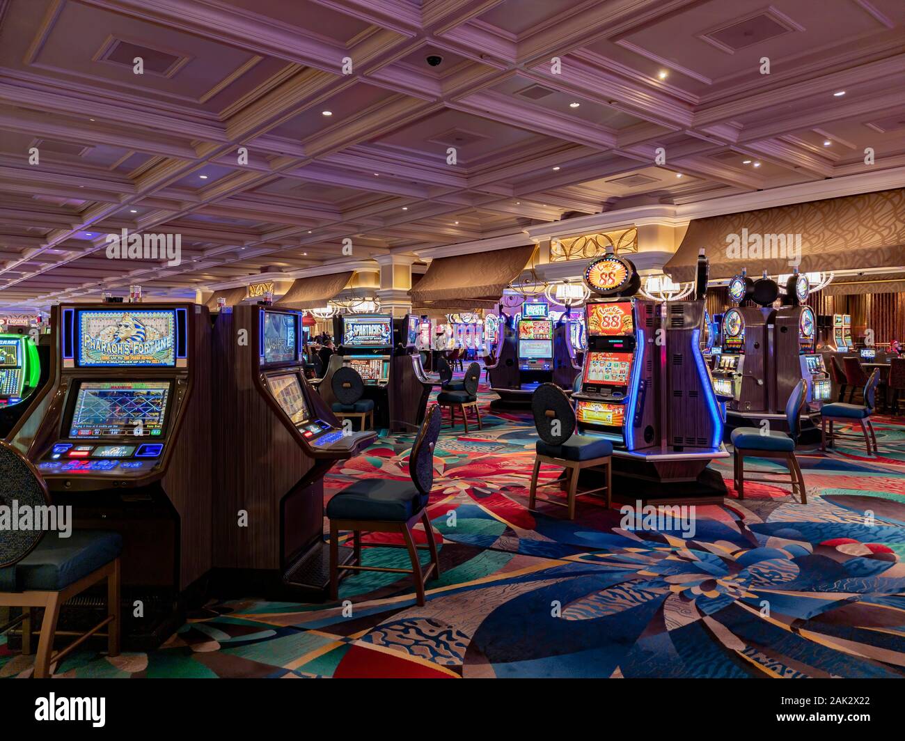 Interior with shops, Louis Vuitton, luxury hotel, casino, Bellagio, Las  Vegas, Nevada, United States Stock Photo - Alamy