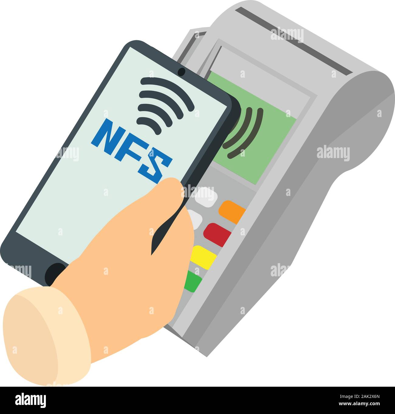 Nfc payment icon. Isometric of nfc payment vector icon for web design ...