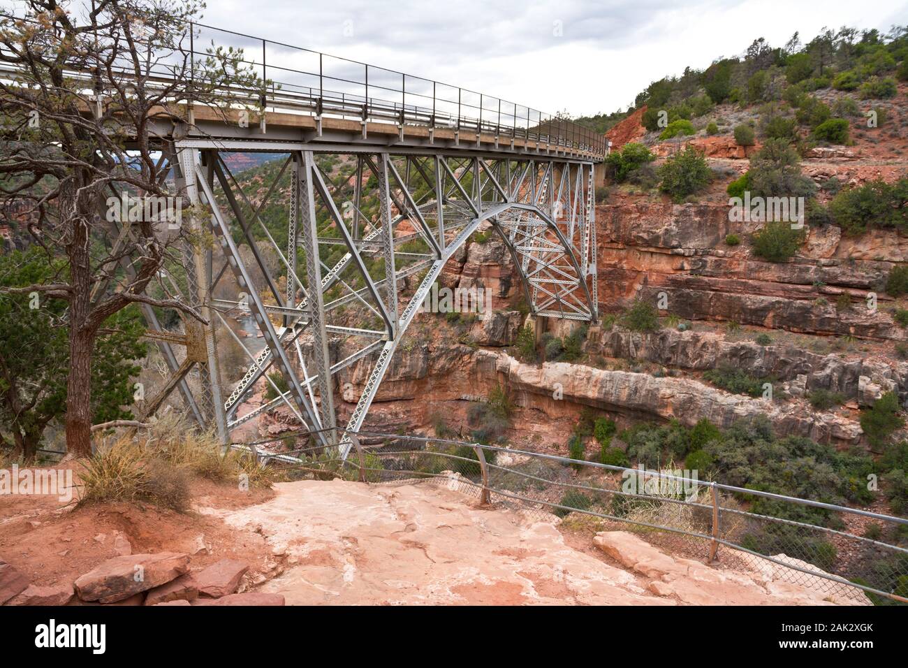 Scenic View Of Midgley Bridge And Oak Creek Canyon On Highway 89a Near Sedona Arizona Usa 2763