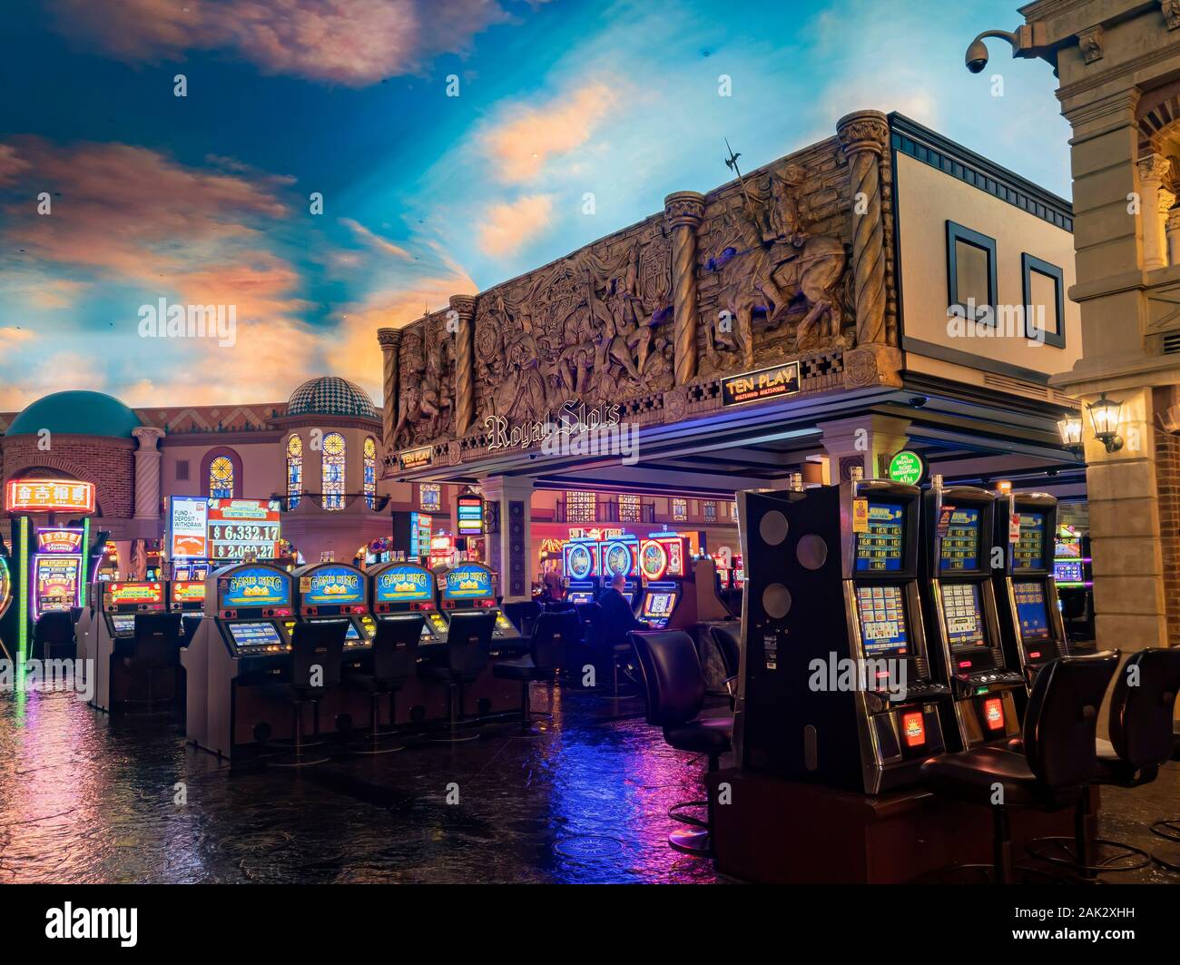 Las Vegas, JAN 3: Interior view of the famous Sunset Station Hotel and  Casino on JAN 3, 2020 at Las Vegas, Nevada Stock Photo - Alamy