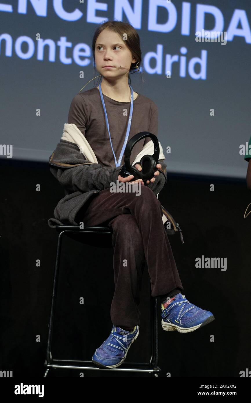 Greta Thunberg attends the COP25 UN Climate Change Conference, Madrid