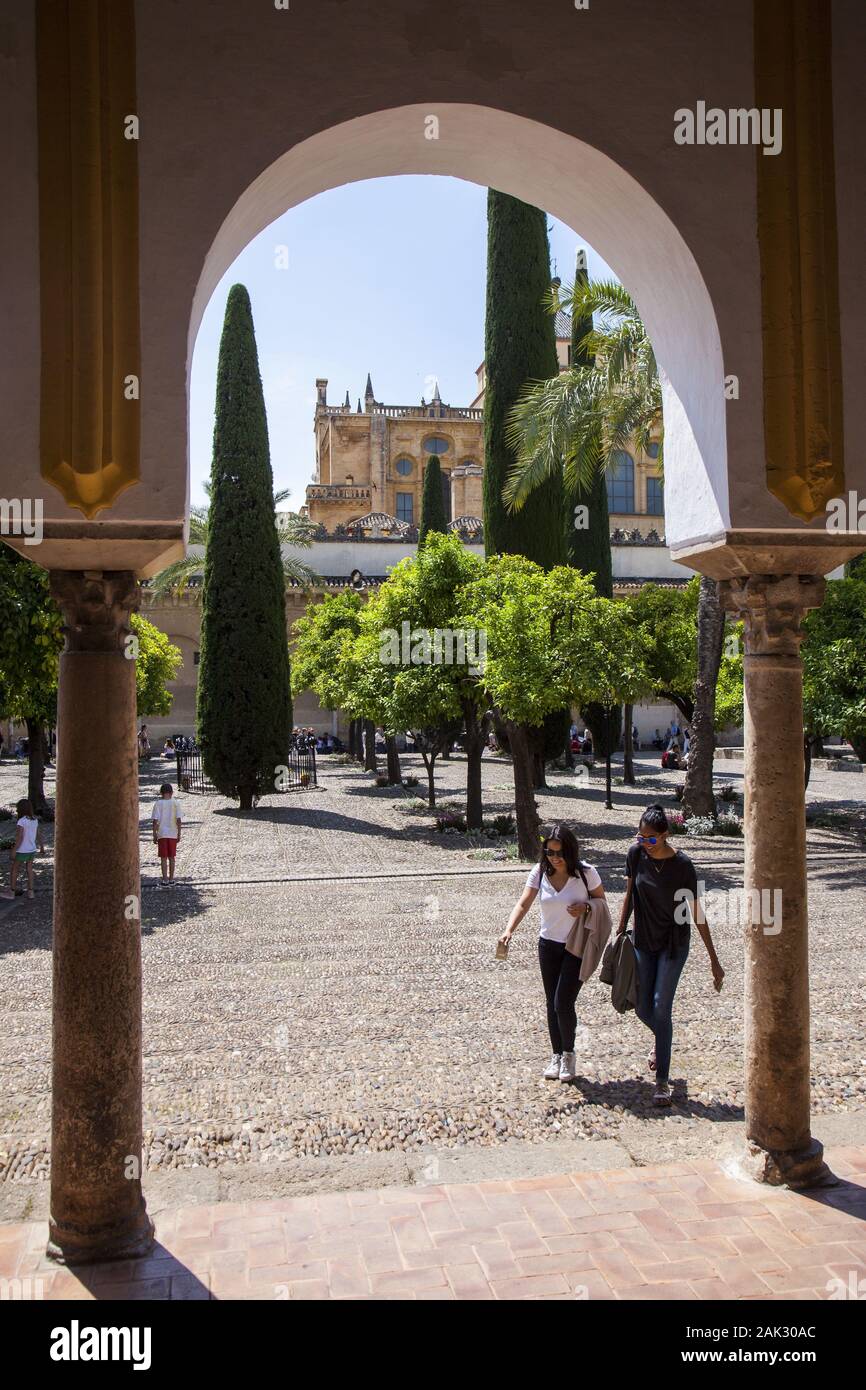 Provinz Cordoba/Cordoba Stadt: Mezquita-Catedral von Cordoba, Innenhof der einstigen Moschee und heutigen Kathedrale, Andalusien   G E S P E R R T | u Stock Photo