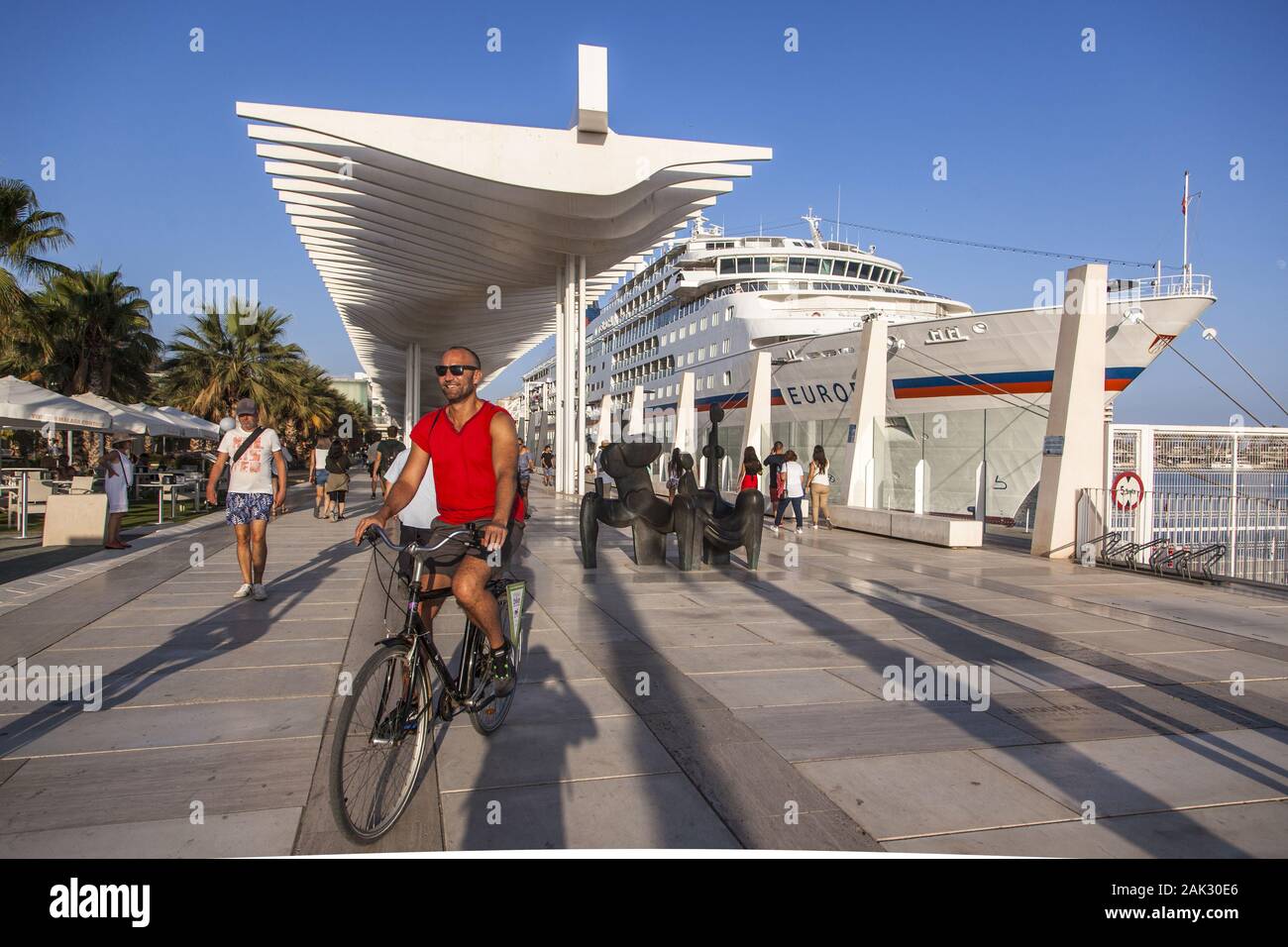 Provinz Malaga/Malaga Stadt: Shopping- und Flaniermeile Muelle Uno, Andalusien | usage worldwide Stock Photo