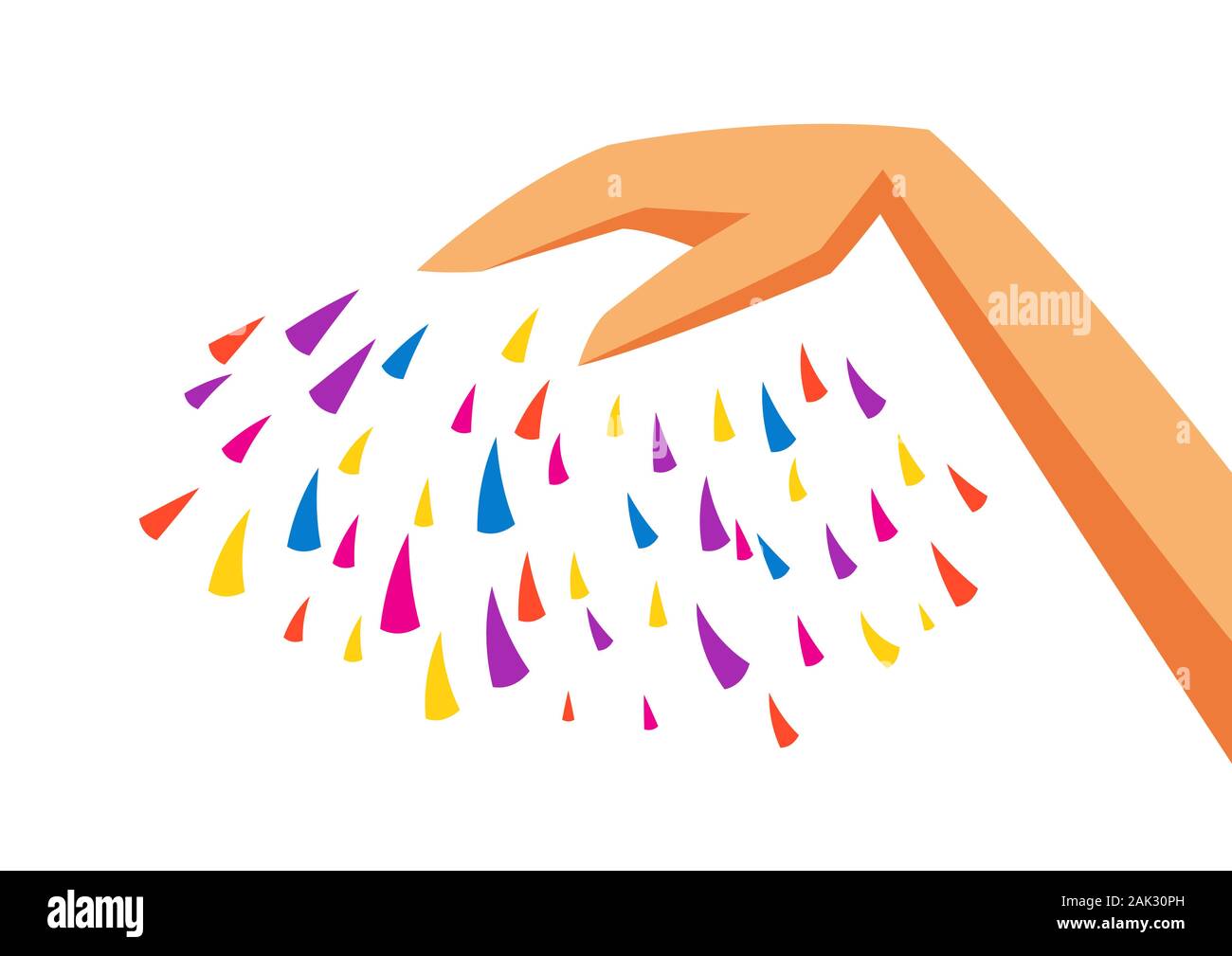 Hands Throwing Confetti