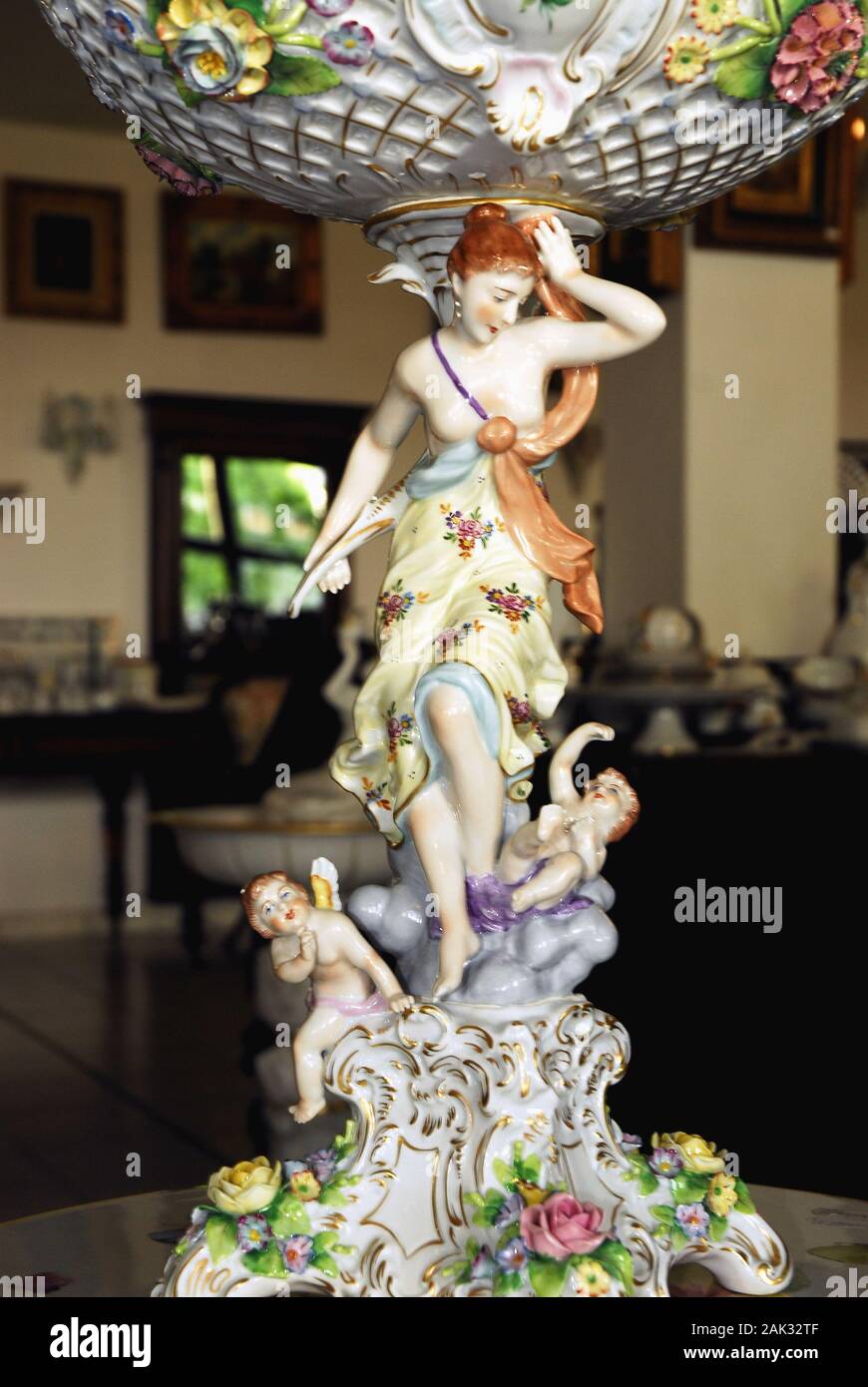 A figur in the porcelain manufacture of Sitzendorf, Germany. (Undated ...