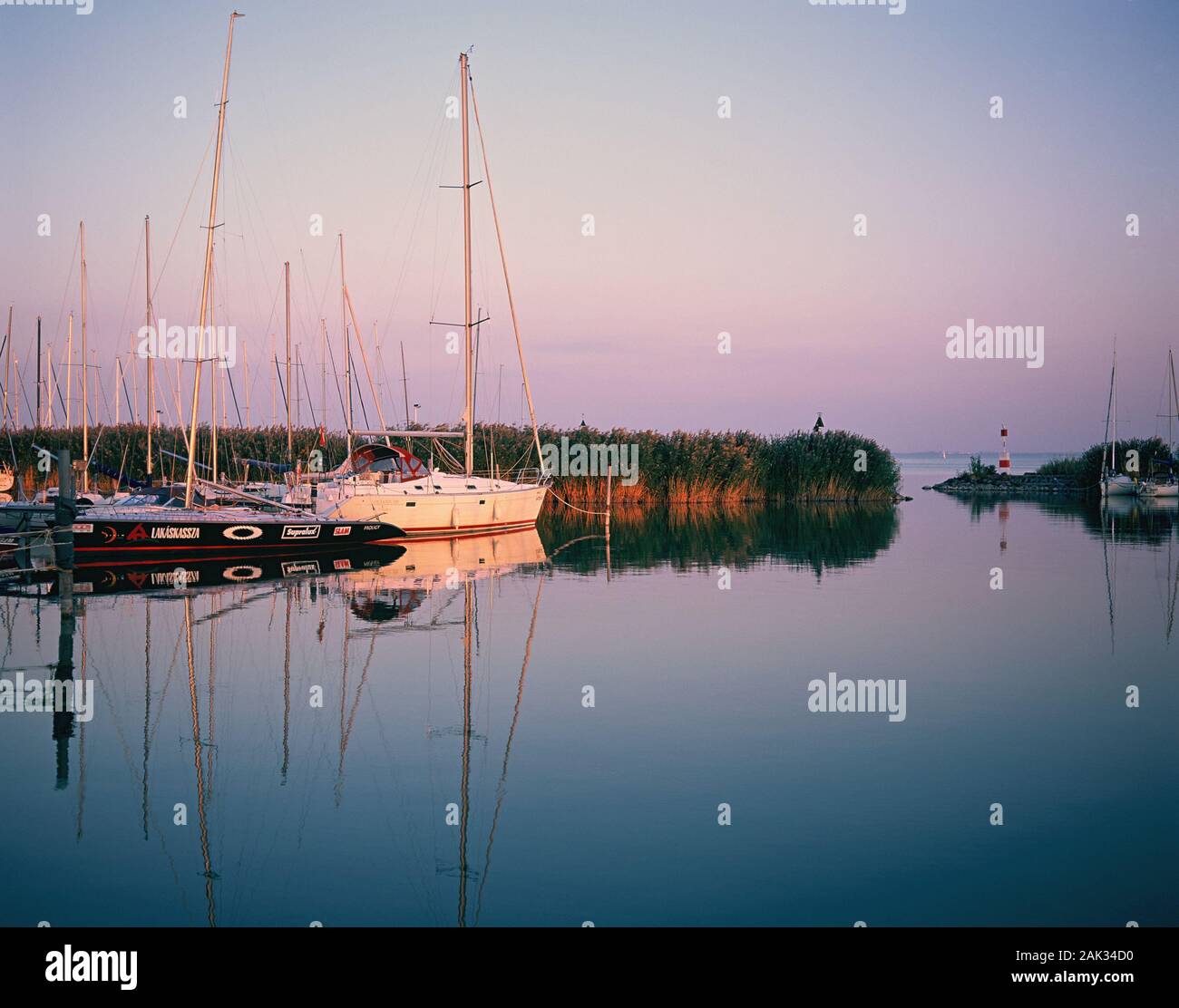 View of the Lake Balaton in Hugary, the largest lake in Central Europe