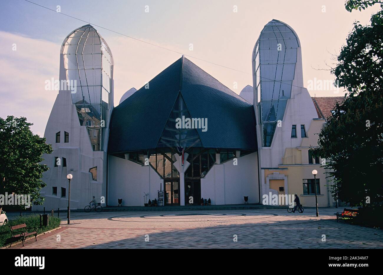 The Onion House, built by the Hungarian architect Imre Makovecz, in
